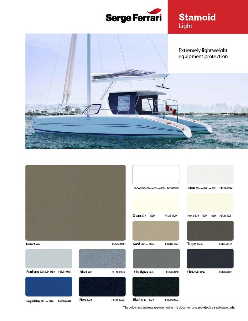 Stamoid Light Sample Card